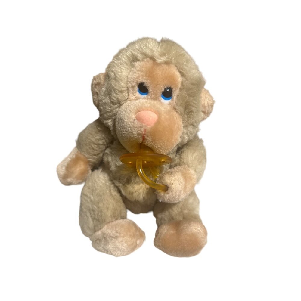 Russ Berrie & Co. baby CheeChee Plush Monkey With Pacifier - Synthetic Fibers -